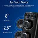 Philips X5206 Bluetooth Party Speaker - 14 Hours Play Time, Deep Bass, Party Lights, Karaoke Effects, Mic & Guitar Input, 80W Max Power, Black