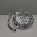 Auledio Iron 2-Tier Countertop Fruit Vegetables Basket Bowl Storage With Banana Hanger, Black, 64 ounces