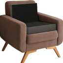 Kolbs Extra Large Recliner Cushion | Chic 2 Tone Velvet Cover (Seat with Back)