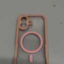 Diaclara Magnetic Designed for iPhone 17 Case Full Body Bumper,[Compatible with MagSafe] Military Drop Proof Cover with Built-in Touch Sensitive Anti-Scratch Screen Protector,Pink