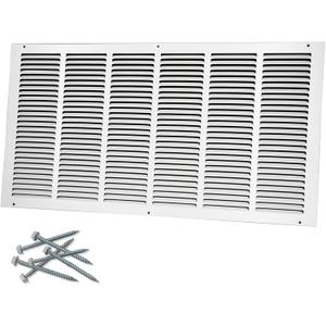 Howeall 30"W x 14"H [Duct Opening Size] Steel Return Air Grille, Air Return Vent Cover for Ceiling and Sidewall - HVAC Air Vent Covers - [Outer Dimensions: 31.75"W x 15.75"H]