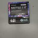 Metallic Acrylic Paint Markers, 48 Colors Dual Tip Acrylic Metallic Markers Set (Brush & Fine), Glitter Paint Pens for Black Paper, Rock Painting, Glass, Wood, Ceramic, DIY Arts and Crafts