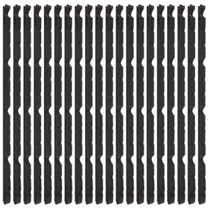 9 in Outside Foam for Metal Roofs Classic Rib Profile Foam Closure Strips Fit for Metal Roofing R Panels 3 Feet Long Roof Closure Strips Accurately Matched (20 Pcs)