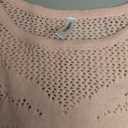 Dokotoo Womens Fashion 2026 Summer Crochet Hollow Out Long Sleeve Sweaters Casual Crewneck Pullover Shirt Beach Coverup (Large, Pink)