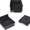 Carwiner 3PC Center Console Organizer Tray for 2021-2022 2023 Tesla Model 3 and 2021-2024 Model Y Flocked Armrest Drawer Storage Box Interior Accessories
