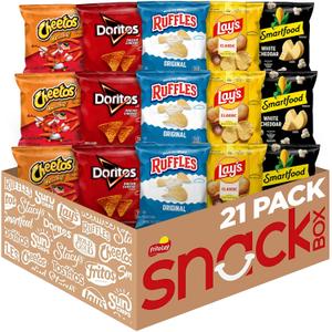 Frito-Lay Classic Mix Variety Pack, Single Serve Snack Bags (Pack of 21) (EXP 09/22/26)