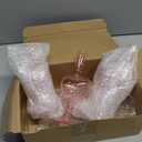 Mumufy 3 Pcs Valentine's Day Glass Candlestick Holders Heart Glass Taper Candle Holder Valentines Heart Candle Stick Vase Decor for Galentine's Day Wedding Festival Party Table Centerpiece(Pink)