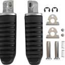Motorcycle Footpegs, Front & Rear Foot Rest Foot Peg Footrests Black fits for Suzuki DL650 V-Strom 650 GSX1300R 2008-2012