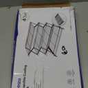 Geesta 2/3/4-Tier Upgraded Collapsible Cooling Rack with Adjustable 3 Setting Design Stackable Roasting Cooking Drying Wire Cooling Rack for Cookies Baking Gifts for Women (Black)