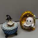 Halloween Ghost Bubble Bath Lamp, Bathtub Ghost Night Lights for Halloween Decor, Reading Books Nightlight, LED Night Light for Bathroom Decor, Ghost-Themed Bathtub Lamp for Halloween Party(2pcs)