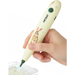ARTDOT Wireless Vacuum Pen for Diamond Art Kit for Adults, Long-Lasting Electric Pen for Diamond Painting Accessories and Tools