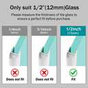 Glass Shower Door Seal Strip 2 Pack 39 Inch U Type Bottom Side Seal