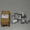 Fireplace Stocking and Garland Hanger, 2 in 1 Mantel Hanger for Garland, Fireplace Stocking Holders for Mantle Garland Hooks for Xmas Holiday Home Party Decoration (Black,3)