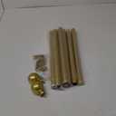 Gold Curtain Rods, 1 inch Diameter, Heavy Duty, Adjustable Length 32"-120", Wall Mounted, Stainless Steel