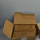 LemonRoad 50 Pack Kraft Cardboard Food Trays Sturdy Disposable Cookie Serving Platters for Parties Paperboard Crate, Dessert Display Tray, Gift Giving, Christmas, Weddings(Brown,13" X 9" X 3")