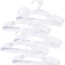 50 pcs White Baby Nursery Closet Hangers, Non-Slip Laundry Infant Pant Hanger for Newborn Clothes, Ultra-Thin Child Coat Hanger for Girl Boy Toddler Kid