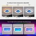 LED Ceiling Light Dimmable with Remote Control,Modern Kids Room Flush Mount Ceiling Light Fixture,Blue Cartoon Deer Ceiling Lamp for boy Room Baby Kids Room Bedroom Nursery Dining Room Kitchen
