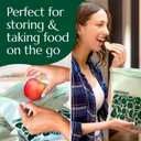 Cleanomic Compostable* Gallon Size Food Storage Bags (25 Eco Zip) Freezer and Leak Proof, Also Available Quart, Snack and Sandwich Bags