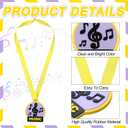 24 Pcs Music Award Medals Rubber Medals Bulk Winner Encourage Team Participation for Kids Adults Competitions Award Trophy Prize Party Supplies