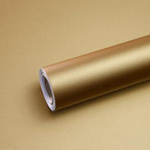 Qianglive Dark Gold Peel and Stick Wallpaper 15.7"×118" Metallic Contact Paper Self Adhesive Removable Vinyl Wallpaper for Bedroom Countertop Cabinets Drawer