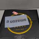 12" Wooden Lazy Susan Turntable for Cabinet  Round Rotating Spice Rack Organizer, White Kitchen Countertop Tray for Dining Table & Pantry Storage (White & Gold)