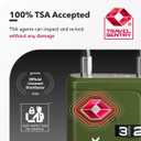 Luggage Locks TSA Approved with Inspection Indicator and Resettable 4-Digit, Easy-to-Read Combination, TSA Locks for Luggage, Suitcases, Backpacks & Travel Bags, Green, 2-Pack