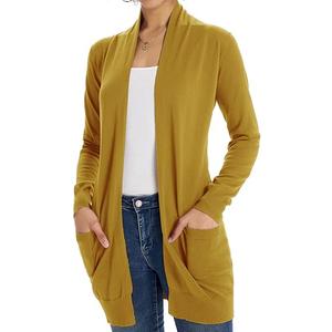 GRACE KARIN Women Lightweight Cardigan Sweaters with Pocket Long Sleeve Shrugs 2XL