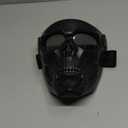 Skull Mask Full Face Tactical Masks for CS Survival Games Shooting Cosplay Movie Paintball Halloween Scary Masks (Black)