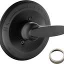 Replacement for Delta 13/14 Series Shower Handle Trim Kit, Compatible with Delta R10000 Valve, Matte Black (Cartridge and Valve Not Included)