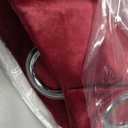 Yakamok Velvet Red Curtains 96 Inches Long for Living Room Light Blocking Thermal Curtain Soft Luxury Window Drapes Xmas Darkening Decor Grommet Curtains for Bedroom Set of 2 Panels (W40xL96,Wine Red)