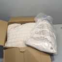 HYMOKEGE Beige Queen Comforter Set Seersucker 7 Pieces, All Season Luxury Bed in a Bag for Bedroom, Bedding Set with Comforters, Sheets, Pillowcases & Shams