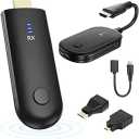 Wireless HDMI Transmitter and Receiver 4K, 165ft/50M Extender 2.4G/5G Dual Band Adapter, 4K Decode Input 2160P Output, Plug & Play Portable Video Audio Streaming for Laptop PC TV Box Projector
