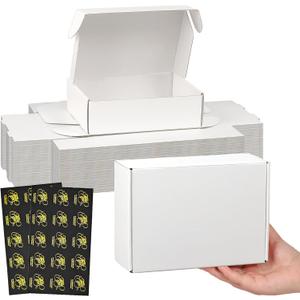 Small Shipping Boxes 7x5x2, 30 Pack White Mailing Boxes for Packaging Small Business, Corrugated Cardboard Small Boxes for Shipping Packing