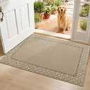 Dirt Trapper Door Mats 32x48in, Non-Slip Entryway Rugs, Beige