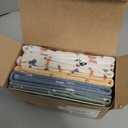 Organic Burp Cloths Baby Boy, Girl - 6-Pack Large 100% Cotton Burping Cloths for Babies, Spit Up Rags, Super Absorbent, Ultra Soft Newborn Rag, Gender Neutral, Machine Washable, Durable (Pets & Paws)