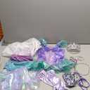 Meland Mermaid Costume for Girls - Light Up Halloween Costume for Kids Toddler 3-10, Princess Dress Up for Girl Birthday Gift (5-6 Years)