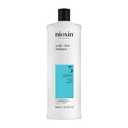 Nioxin System 3 Scalp + Hair Shampoo | For Colored or Damaged Hair with Light Thinning | With Niacinamide and Biotin | 16.9 Fl oz.