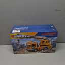 Large Crane Truck Toy with Extendable Crane Arm, Lights & Siren Sounds, Assemble & DIY Truck Engineering Vehicle Toy for Boys Girls Christmas Birthday Gifts Kids Toys for 3 4 5 6 7 8 Years Old