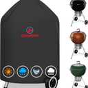 Comnova Charcoal BBQ Cover - Heavy Duty Waterproof for Weber Kettle, Cuisinart Kettle and More