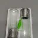 Home EC Premium Stainless Steel Sea Salt and Pepper Grinder Set of 2 - Adjustable Ceramic - Tall Glass Salt and Pepper Shakers - Kitchen Spice Mill W/Funnel & EBook