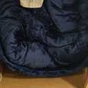 Chezmoi Collection Lux Navy Blue Velvet Quilt Queen Set, 3-Piece Plush Distressed Velvet Bedding All Season Lightweight Comforter Brushed Microfiber Reverse with Diamond Stitch Quilting