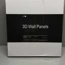 Art3d Plastic 3D Wall Panel PVC Wave Wall Design, White, 19.7" x 19.7" (12-Pack)