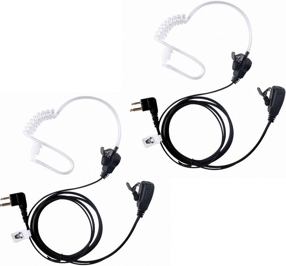 CP200,GP300,CLS1110,CLS1410 RDU4100 BPR40 Earpiece for M0torola Walkie Talkie Two Way Radio, Pack of 2