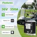 10L0L Golf Cart Motor Controller Compatible with EZGO TXT 2000-2009 Golf Cart Models, 36V/350A Specification PDS Shunt Controller ITS, OEM# 73326-G02 73326G02 73326G08