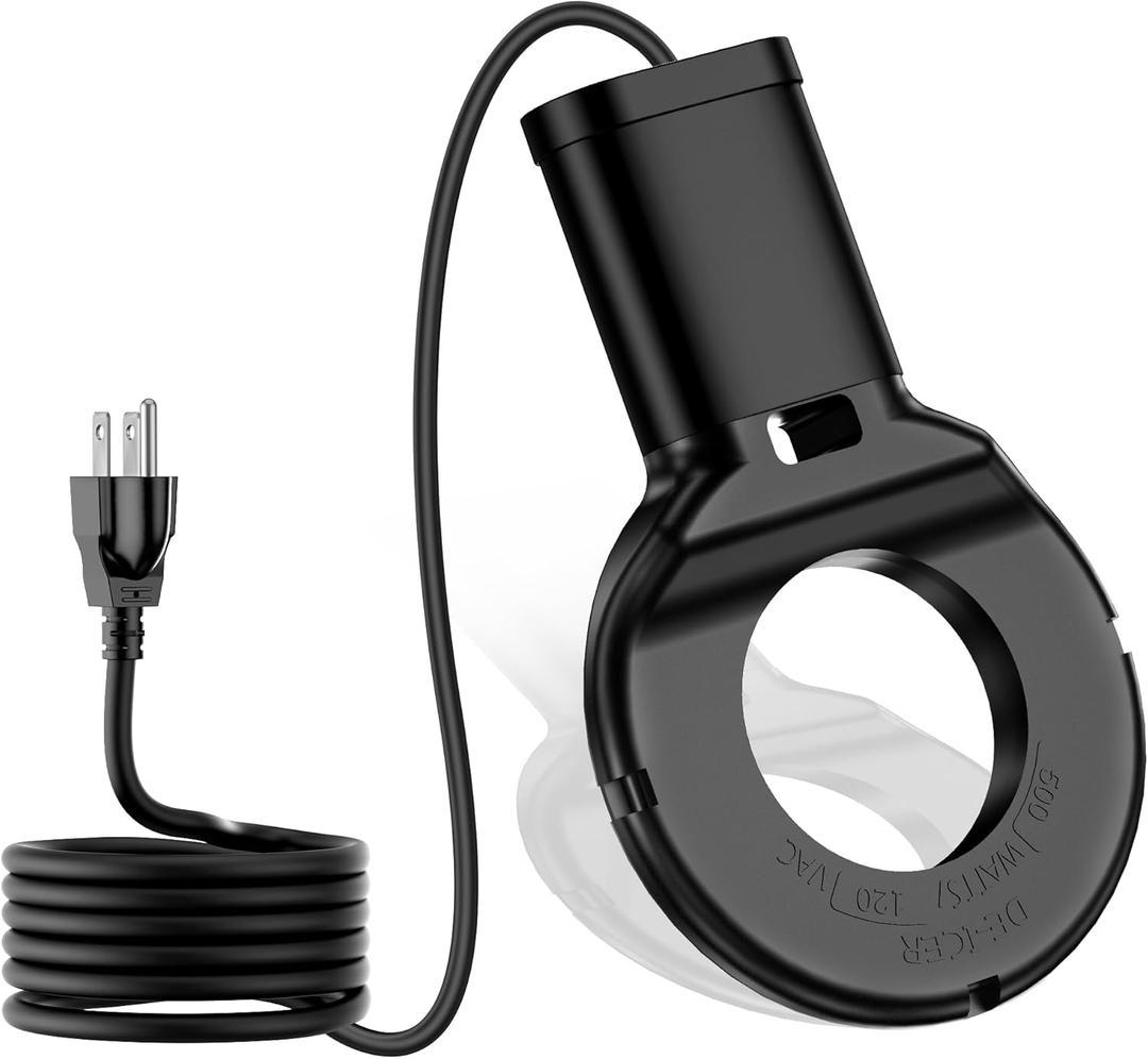 500 Watt Utility De-Icer Submergible Cast Aluminum Chicken Water Heater for Livestock Tank Heater Winter Bird Bath Heater (1, Black)