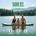 SOLAVERO 11' Inflatable Stand Up Paddle Board, SUP Board with Anti-Slip EVA Deck & Premium Accessories, Blow Up Paddle for Adults of All Skill Levels, 500LB Capacity Suitable for Sea and Lakes