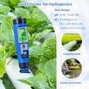 YINMIK pH Salt Meter 5 in 1 pH TDS EC Salinity Tester for Pool Spa Aquarium Hydroponic Saltwater Digital pH and PPM Tester for Household Drinking Water Hot Tub Home Brewing Fish Tank