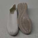 konhill Women's Slip On Sneakers Non Slip Walking Shoes Breathable Mesh Work Casual Lightweight Tennis Workout Shoes (10, 2133 White)