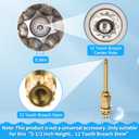 Enhon 3 Piece Shower Knob Replacement Kit Compatible with Price Pfister Verve Tub Shower Faucet, 3 Faucet Handle Hot/Cold/Diverter Replacement for Remodeling Trim(Chrome)