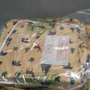 Beatrice Home Fashions Cozy Cabin 4-Piece Queen Microfiber Bedding Sheet Set with Deep Pockets Rustic Patchwork Plaid Deer, Brown Tan Green
